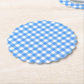 Faye und Lauren Blue2 Gingham Untersetzer (angewinkelt)