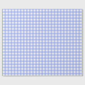 Faye und Lauren Blue Gingham Geschenkpapier (Flach)