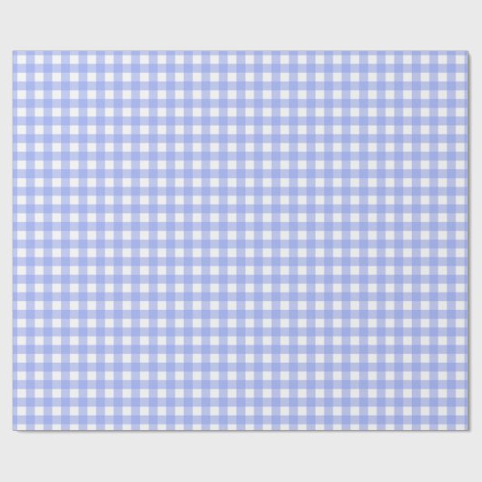 Faye und Lauren Blue Gingham Geschenkpapier (Flach)