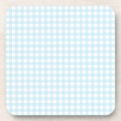 Faye und Lauren Blue Gingham Getränkeuntersetzer (Vorderseite)