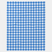 Faye und Lauren Blue Kariert Fleecedecke (Vorderseite)