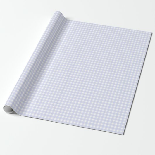 Faye und Lauren Blue Pastel Gingham Geschenkpapier (Ungerollt)
