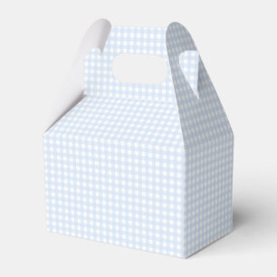 Faye und Lauren Blue Pastel Gingham Geschenkschachtel