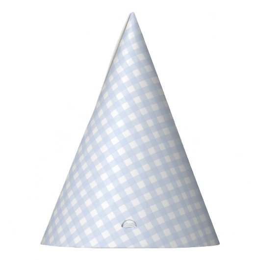 Faye und Lauren Blue Pastel Gingham Partyhütchen (Links)