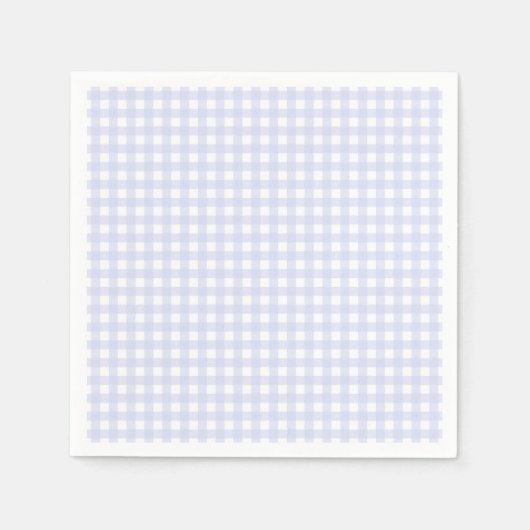 Faye und Lauren Blue Pastel Gingham Serviette (Vorderseite)