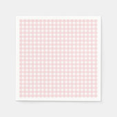 Faye und Lauren Blush Gingham Serviette (Vorderseite)
