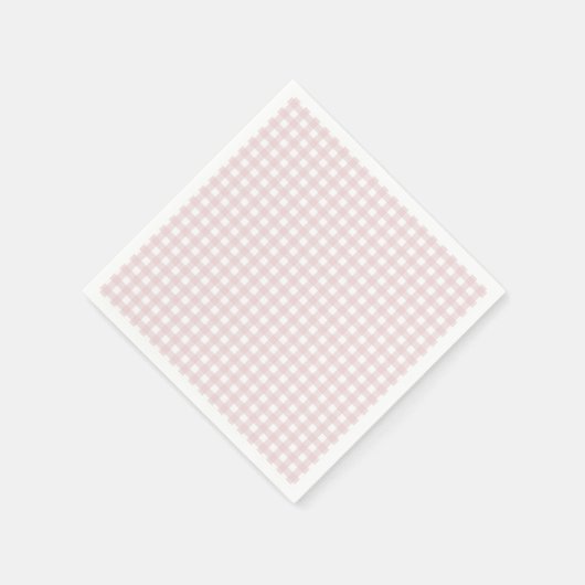 Faye und Lauren Blush Gingham Serviette (Ecke)