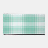 Faye und Lauren Bright Green Gingham Schreibtischunterlage (Vorderseite)