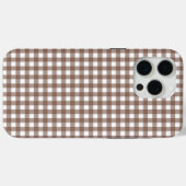 Faye und Lauren Brown Gingham Case-Mate iPhone Hülle (Rückseite (Horizontal))