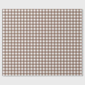 Faye und Lauren Brown Gingham Geschenkpapier (Flach)