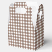 Faye und Lauren Brown Gingham Geschenkschachtel (Geöffnet)