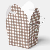 Faye und Lauren Brown Gingham Geschenkschachtel (Geöffnet)