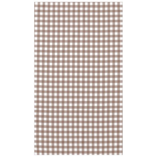 Faye und Lauren Brown Kariert Tischdecke (Vorderseite)