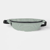 Faye und Lauren Dark Green Gingham Bauchtasche (Vorderseite)