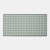 Faye und Lauren Dark Green Gingham Schreibtischunterlage (Vorderseite)