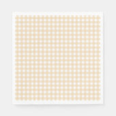 Faye und Lauren Fall Beige Gingham Serviette (Vorderseite)