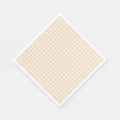 Faye und Lauren Fall Beige Gingham Serviette (Ecke)