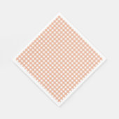 Faye und Lauren Fall Light Brown Gingham Serviette (Ecke)