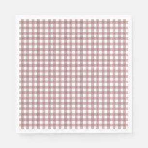 Faye und Lauren Fall Pink Gingham Serviette