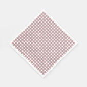 Faye und Lauren Fall Pink Gingham Serviette (Ecke)