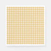 Faye und Lauren Fall Yellow Gingham Serviette (Vorderseite)