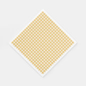 Faye und Lauren Fall Yellow Gingham Serviette (Ecke)
