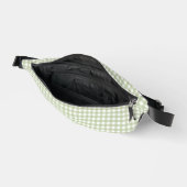 Faye und Lauren Green Gingham Bauchtasche (Offen)