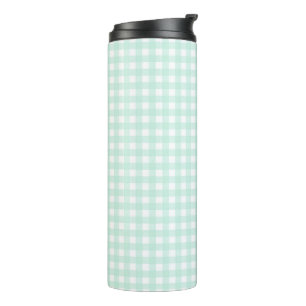 Faye und Lauren Green Gingham Thermosbecher