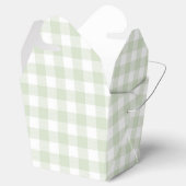 Faye und Lauren Green Kariert Geschenkschachtel (Geöffnet)