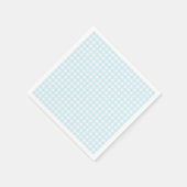 Faye und Lauren Hellblauer Gingham Serviette (Ecke)