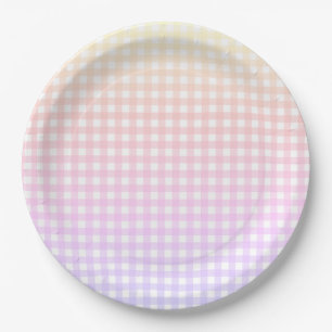 Faye und Lauren Ipanema Gingham Paper Tellers Pappteller
