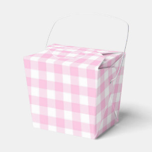 Faye und Lauren kariertes Pink Geschenkschachtel