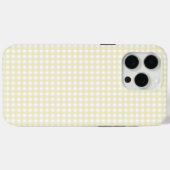 Faye und Lauren Lemon Yellow Gingham Case-Mate iPhone Hülle (Rückseite (Horizontal))