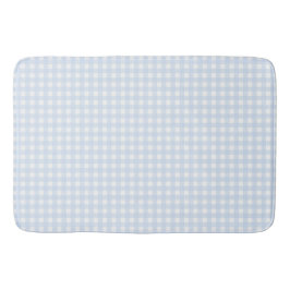 Faye und Lauren Light Blue Gingham Badematte