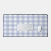 Faye und Lauren Light Blue Gingham Schreibtischunterlage (Tastatur & Maus)