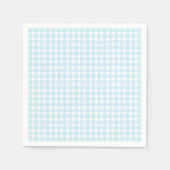 Faye und Lauren Light Blue Gingham Serviette (Vorderseite)