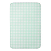 Faye und Lauren Light Green Gingham Badematte (Vorderseite Vertikal)