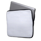 Faye und Lauren Lila Gingham Laptopschutzhülle (Vorderseite Links)
