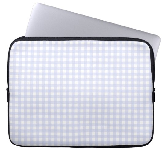 Faye und Lauren Lila Gingham Laptopschutzhülle (Vorderseite)