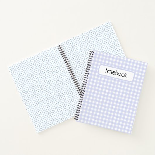 Faye und Lauren Lila Gingham Notizblock (Innenseite)