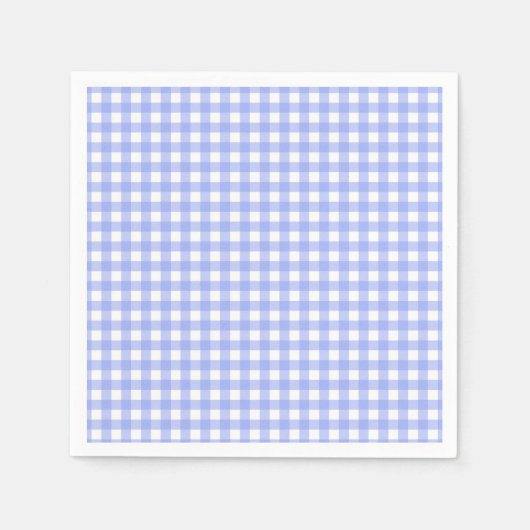 Faye und Lauren Lila Gingham Paper Napkins Serviette (Vorderseite)