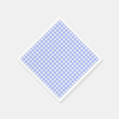 Faye und Lauren Lila Gingham Paper Napkins Serviette (Ecke)