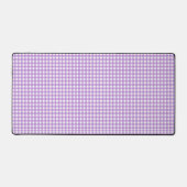 Faye und Lauren Lila Gingham Schreibtischunterlage (Vorderseite)