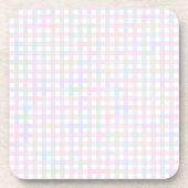 Faye und Lauren Multicolor Gingham Getränkeuntersetzer (Vorderseite)