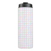 Faye und Lauren Multicolor Gingham Thermosbecher (Vorderseite)