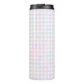 Faye und Lauren Multicolor Gingham Thermosbecher (Rückseite)