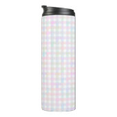 Faye und Lauren Multicolor Gingham Thermosbecher (Nach rechts gedreht)