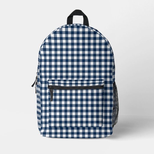 Faye und Lauren Navy Blue Bedruckter Rucksack (Vorderseite)