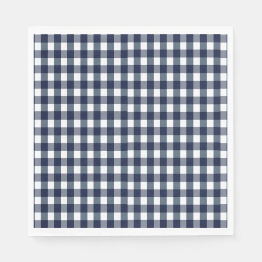 Faye und Lauren Navy Gingham Serviette (Vorderseite)