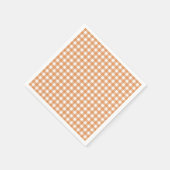 Faye und Lauren Orange Gingham Serviette (Ecke)